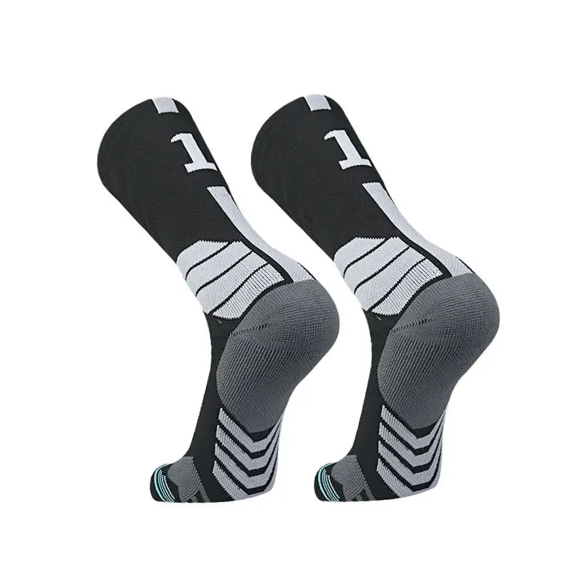 Elite Basketball Compression Socks High Elastic Towel Bottom Sports Socks Men Women