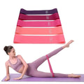 5-Piece Latex Resistance Bands Set Strength Training Home Gym Loop Bands
