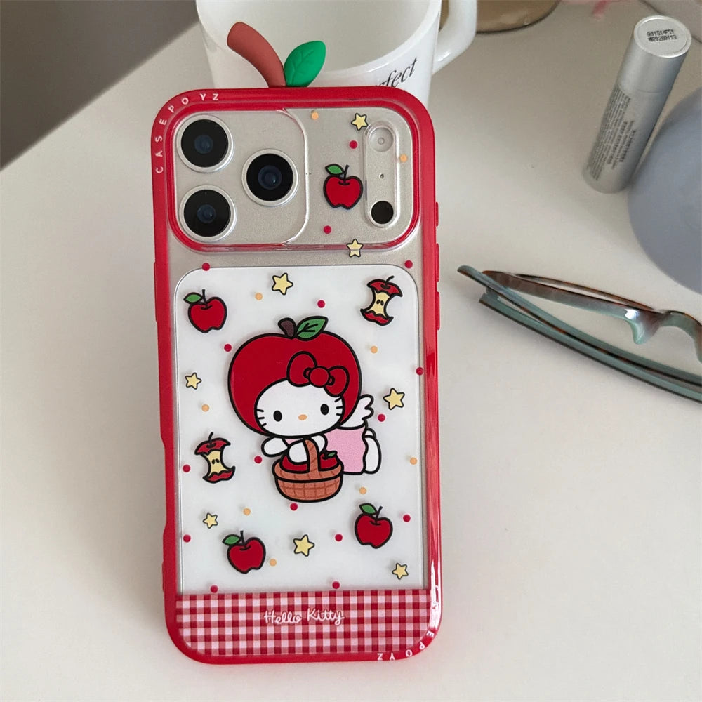 Cute Hello Kitty Clear Silicone Shockproof Pink iPhone Case