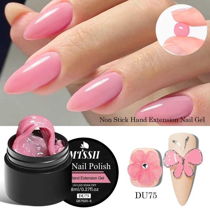 3D Nail Sculpture Gel – Clear Builder Gel for Nail Extension & Creative Nail Art Design