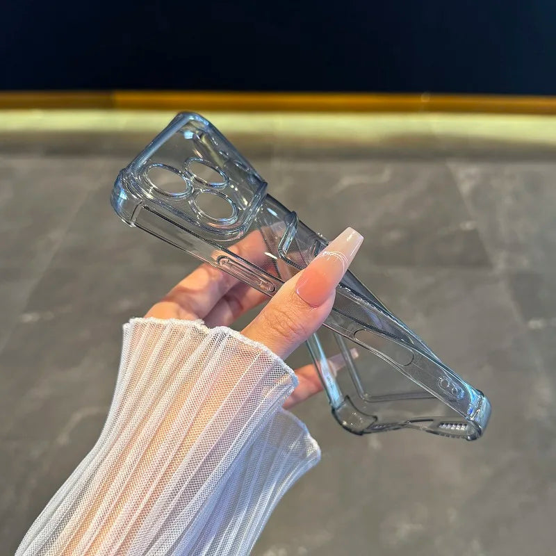Soft Card Holder Transparent Bumper iPhone Case