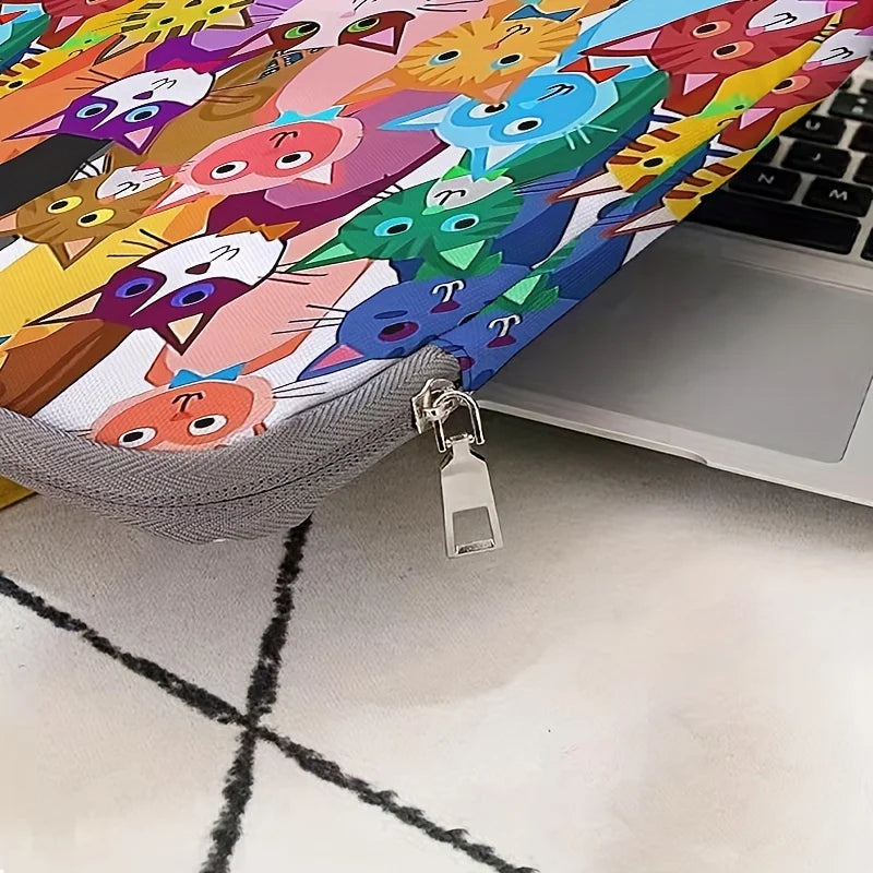 Cartoon Cat Laptop Bag 14 Inch Briefcase Sleeve