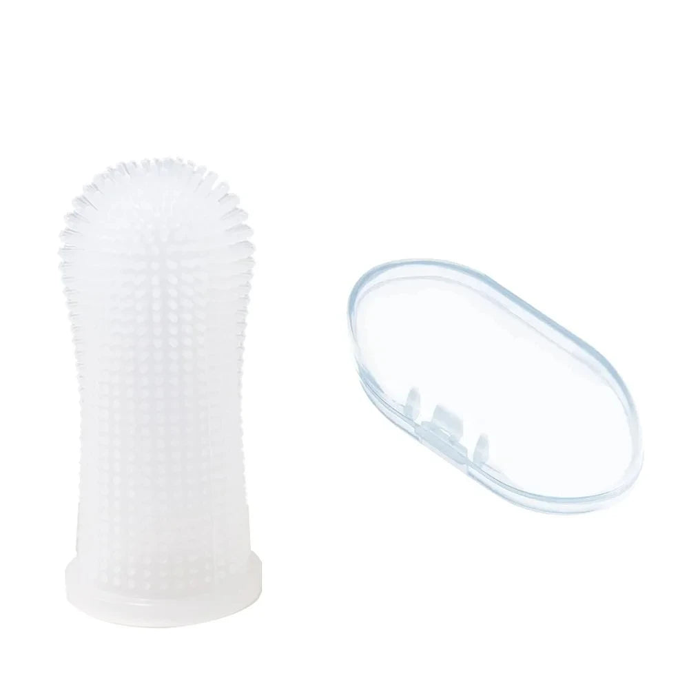 Soft Pet Finger Toothbrush – Silicone Dental Brush for Dogs and Cats