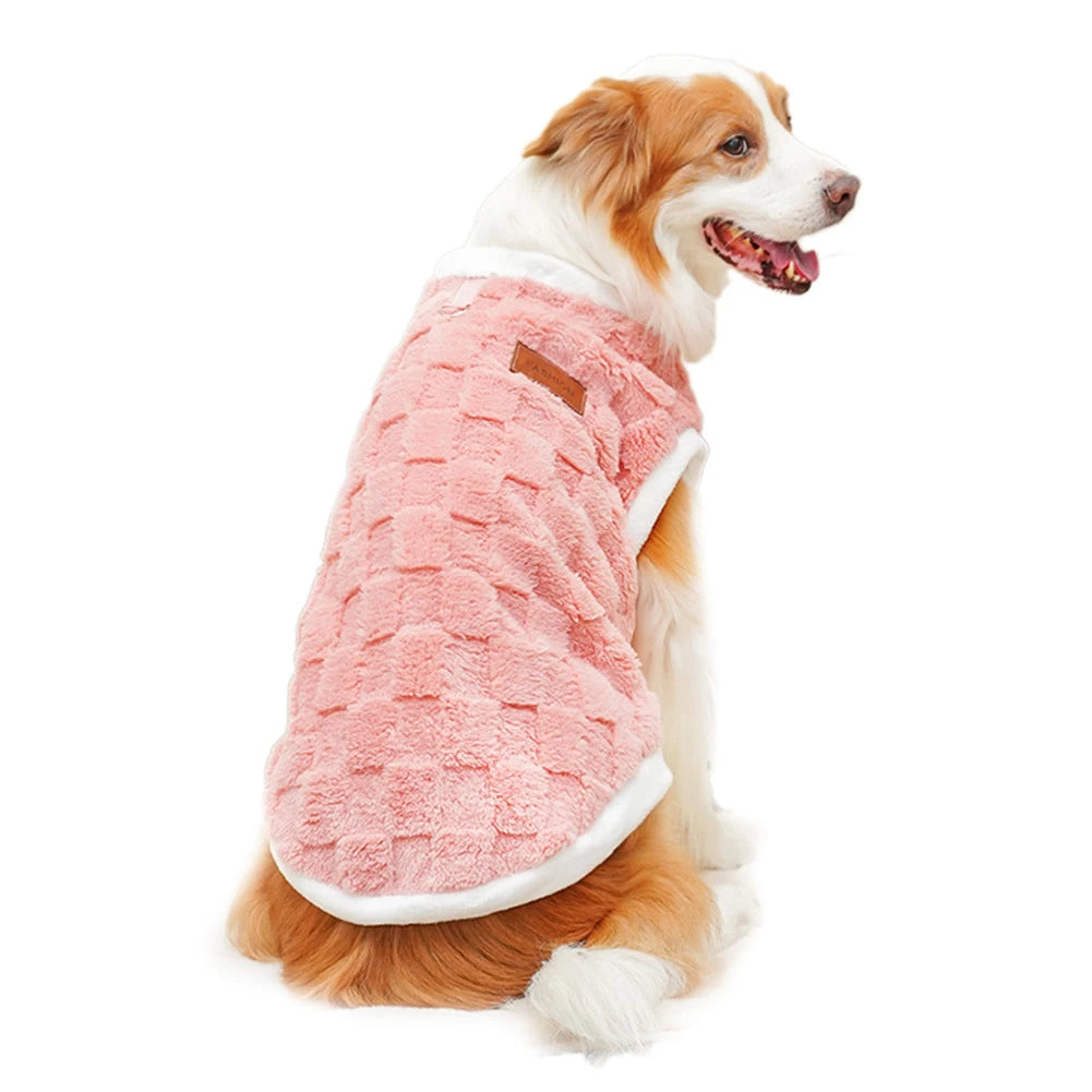 Warm Flannel Dog Sweater Winter Pet Pullover Vest