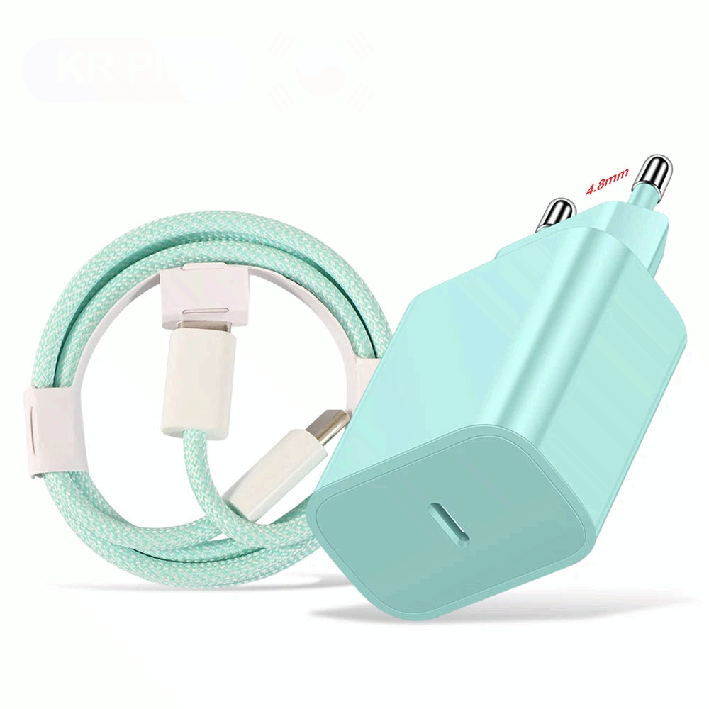 20W PD USB C Fast Charging Charger Type C Adapter Cable