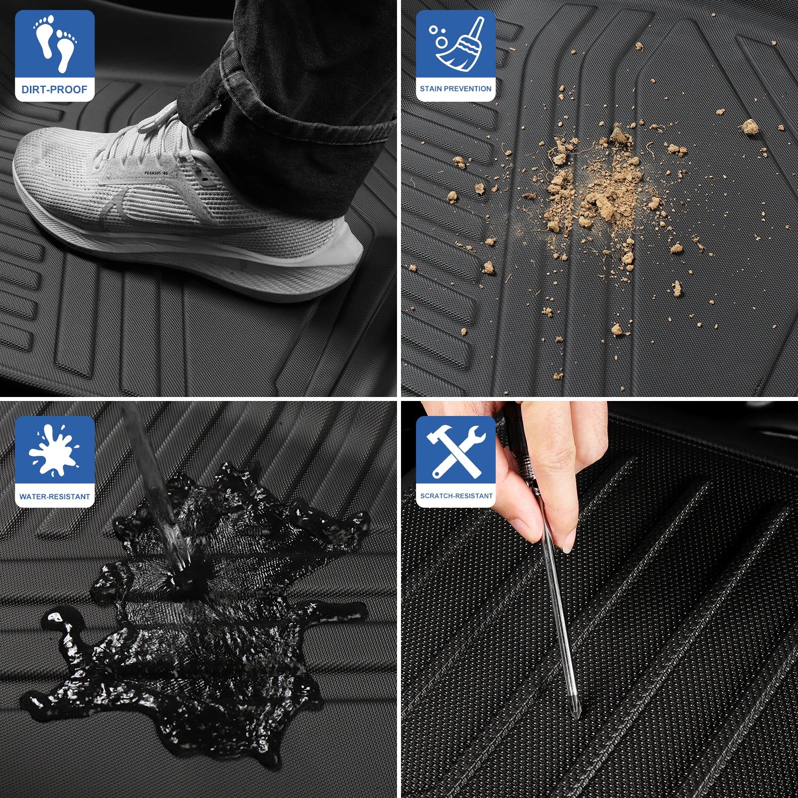 BYD ATTO 3 Floor Mats & Cargo Liner – Custom Fit Waterproof TPE Interior Protection Set
