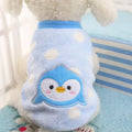 Winter Fleece Dog Vest Cartoon Pet Shirt