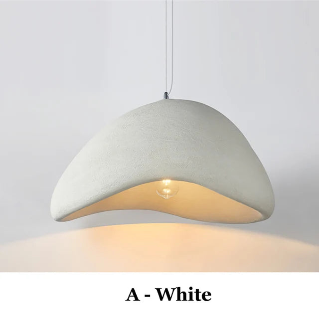 Nordic Pendant Lamp Wabi Sabi LED Ceiling Light Chandelier Living Room Dining