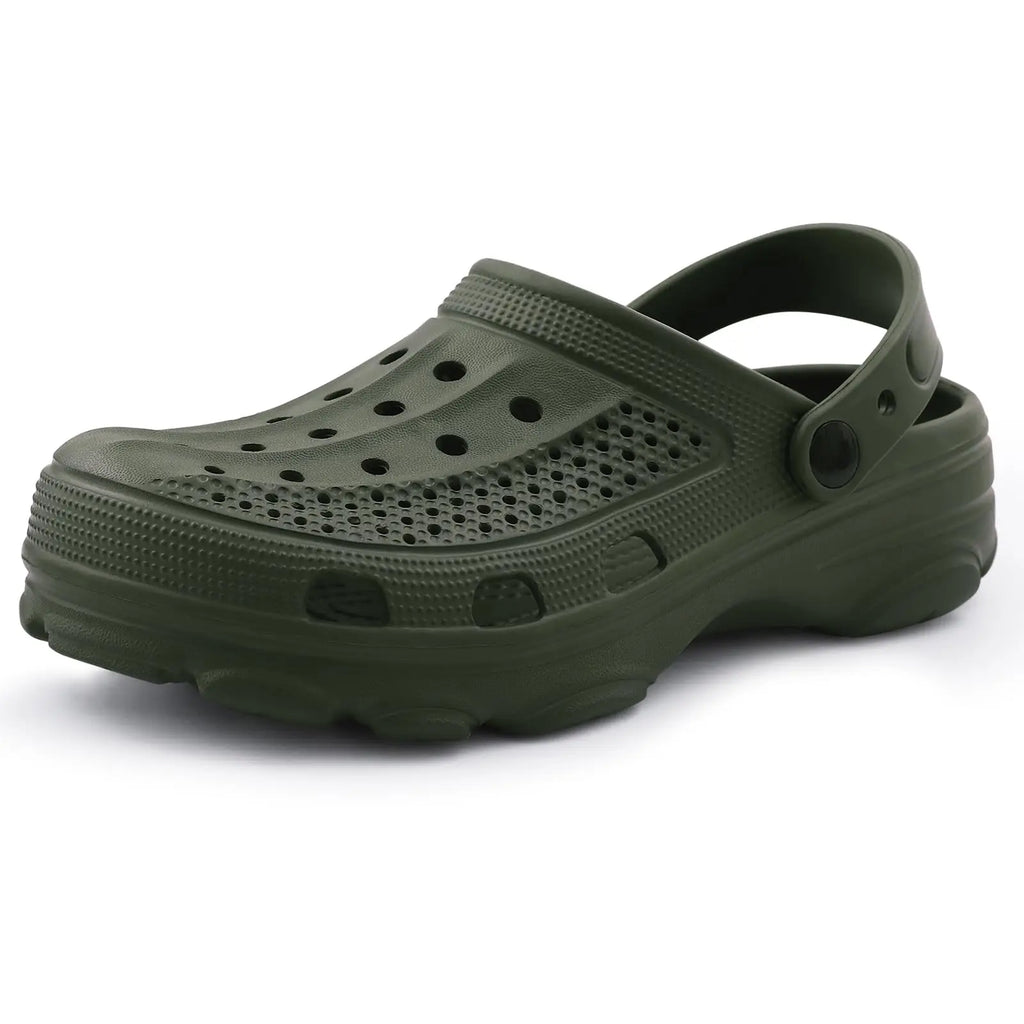 Men Breathable Garden Clogs Non Slip Casual Beach Sandals