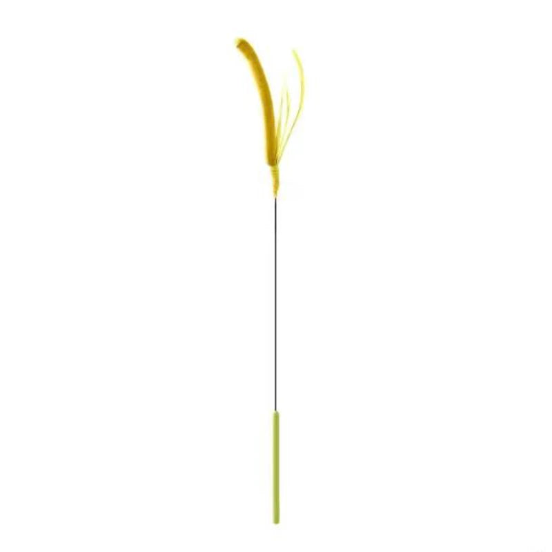 Flexible Wire Feather Cat Teaser Wand Toy