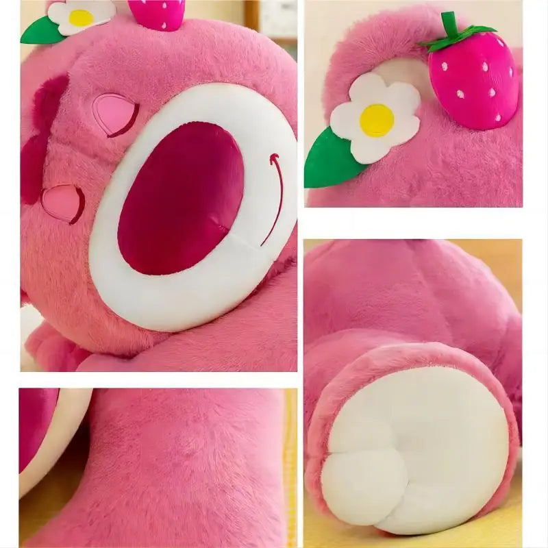 Toy Story Lotso Bear Plush Stuffed Pillow Strawberry Scent Kids Gift