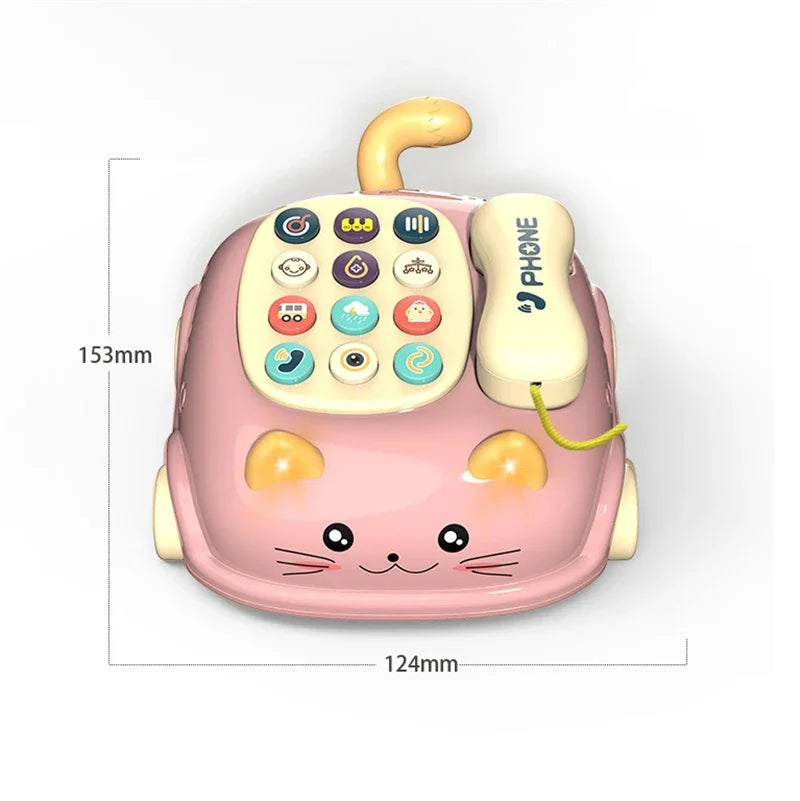 3 in 1 Musical Baby Phone Toy with Lights