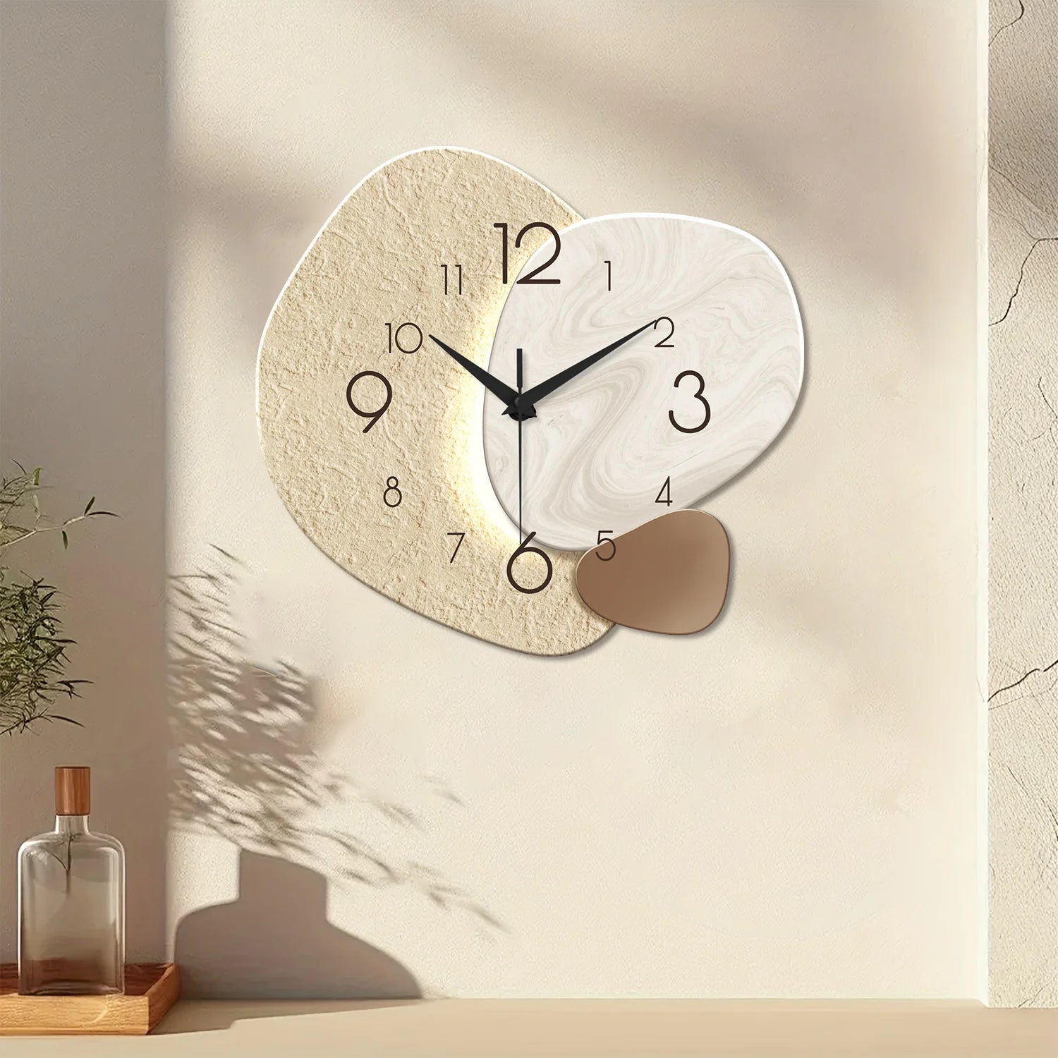 Modern Wall Clock Silent Quartz Decorative Clock Living Room Bedroom
