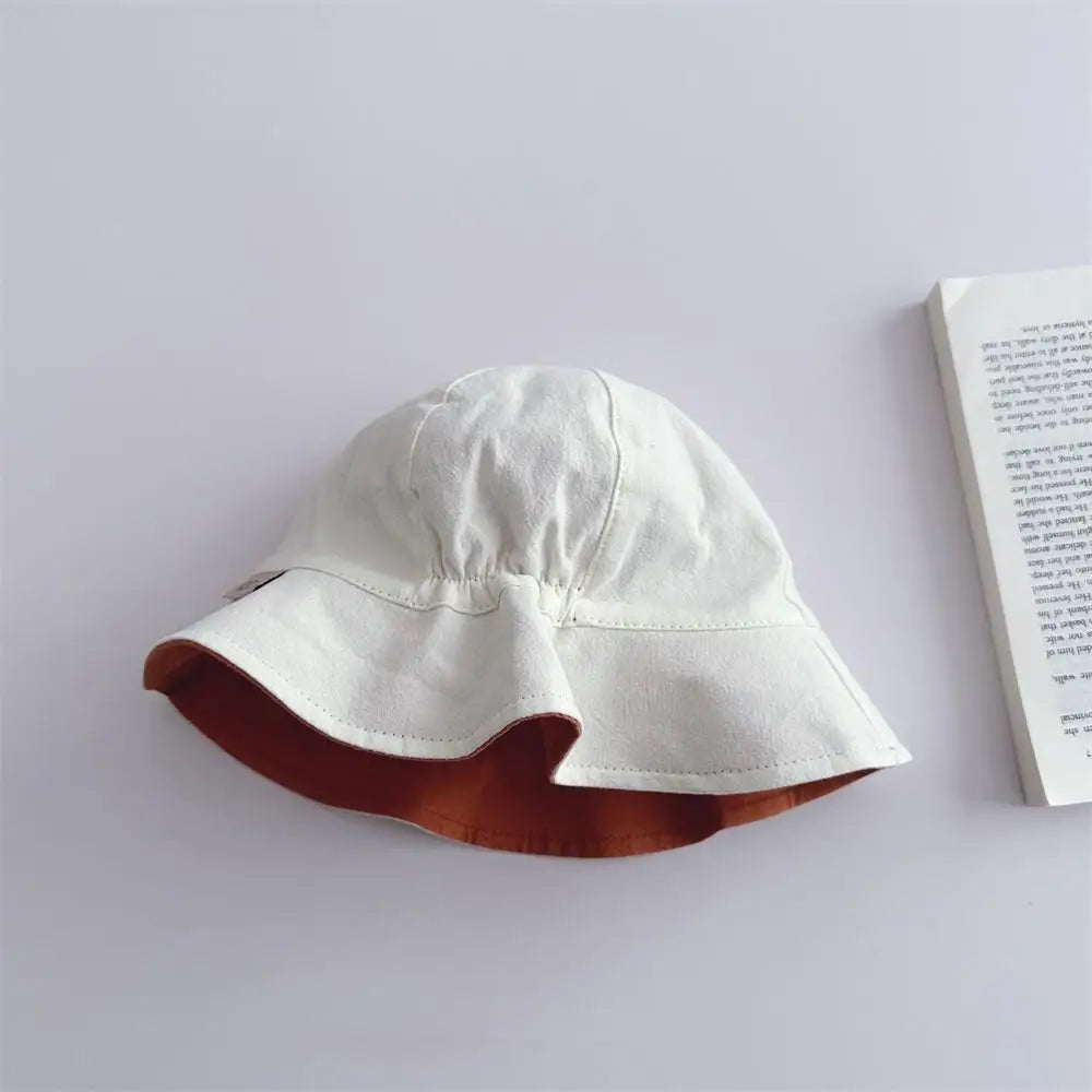 Kids Striped Fisherman Hat Casual Cotton Sun Hat for Boys & Girls