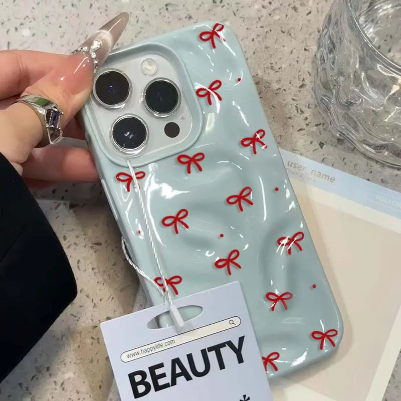 Red Bow Girl iPhone Case