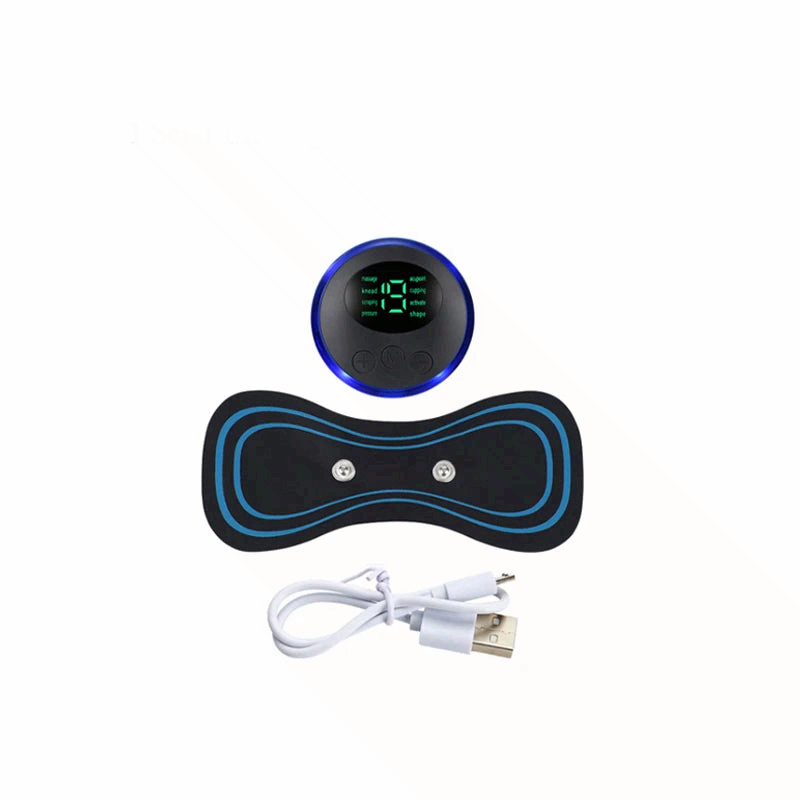 Smart Electric Neck Massager EMS Muscle Stimulator Portable Pain Relief Patch Shoulder Back Massage Device USB Rechargeable
