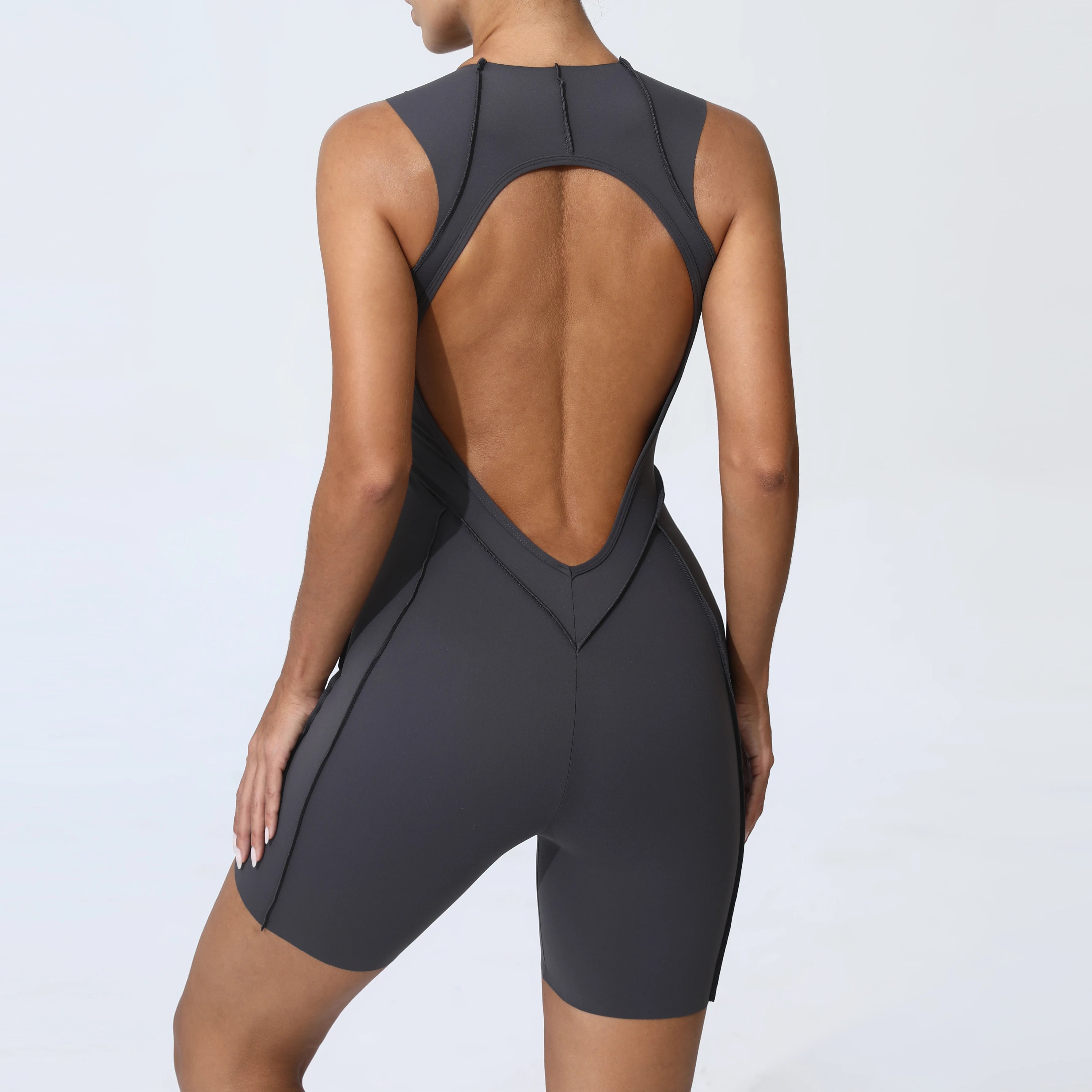 Women Sports Jumpsuit Gym Fitness Bodysuit Training Romper Sportswear