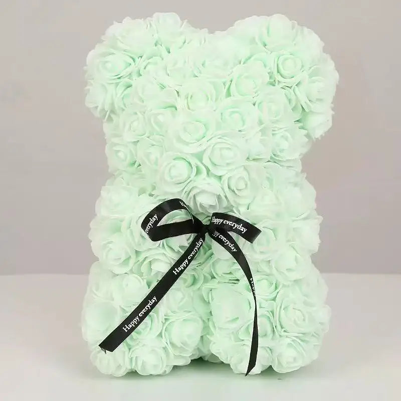 Rose Flower Teddy Bear Gift with Box for Women