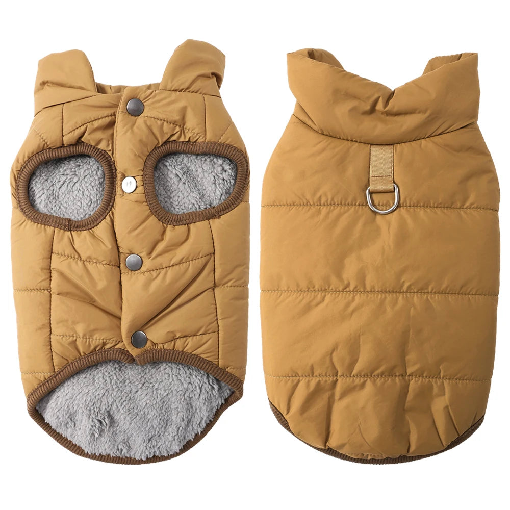 Waterproof Winter Dog Coat Fleece Pet Jacket for Small Dogs and Cats