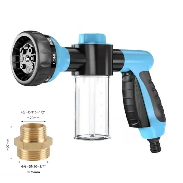 Pet Shower Sprayer Hose 3 Mode Adjustable Dog Bath Nozzle Foam Cleaning Tool