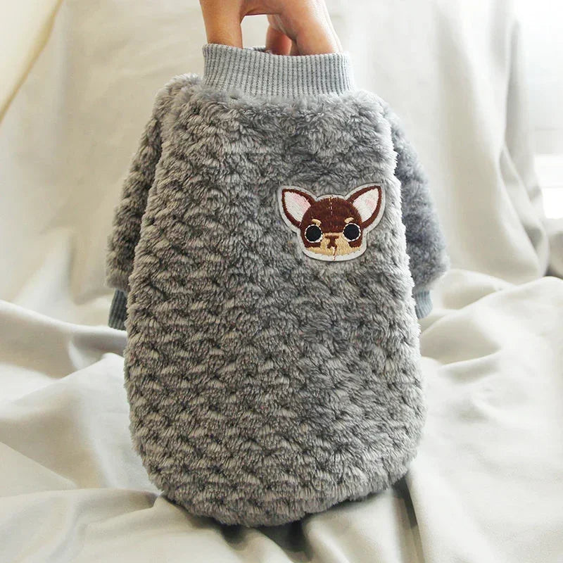 Fleece Dog Hoodie Warm Pet Sweater Jacket
