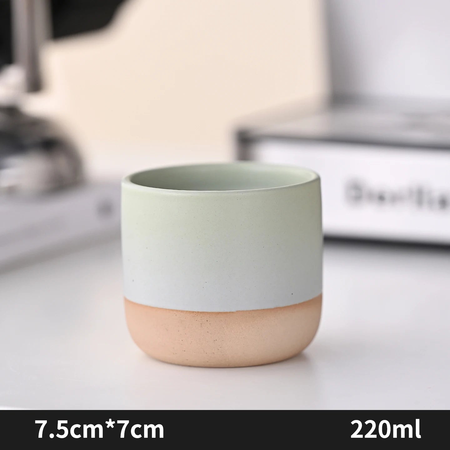 Stoneware Coffee Mug Kiln Fired Gradient Large Water Cup