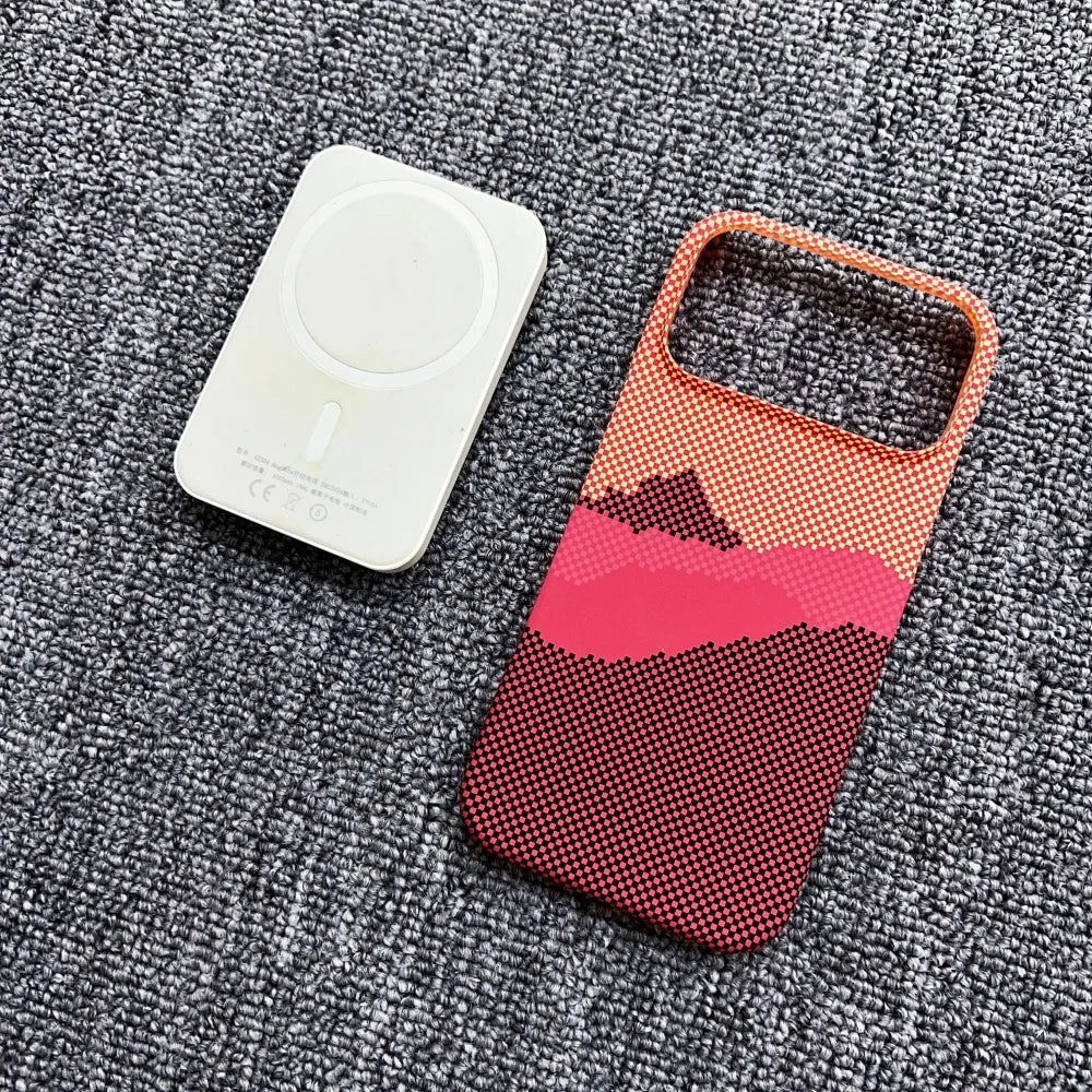 Carbon Fiber MagSafe Magnetic Frameless PC Bumper iPhone Case