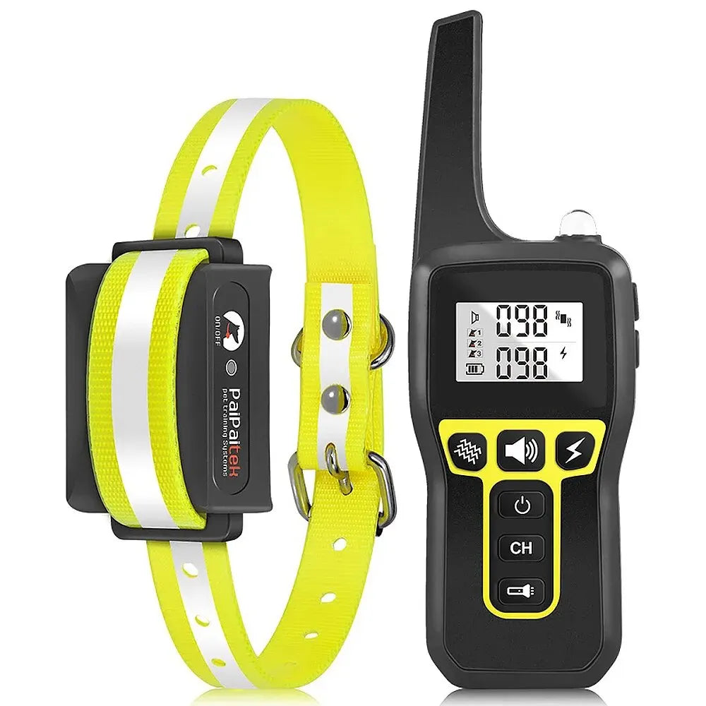 Dog Training Collar with Remote – 1000m Range, Waterproof & Rechargeable E-Collar