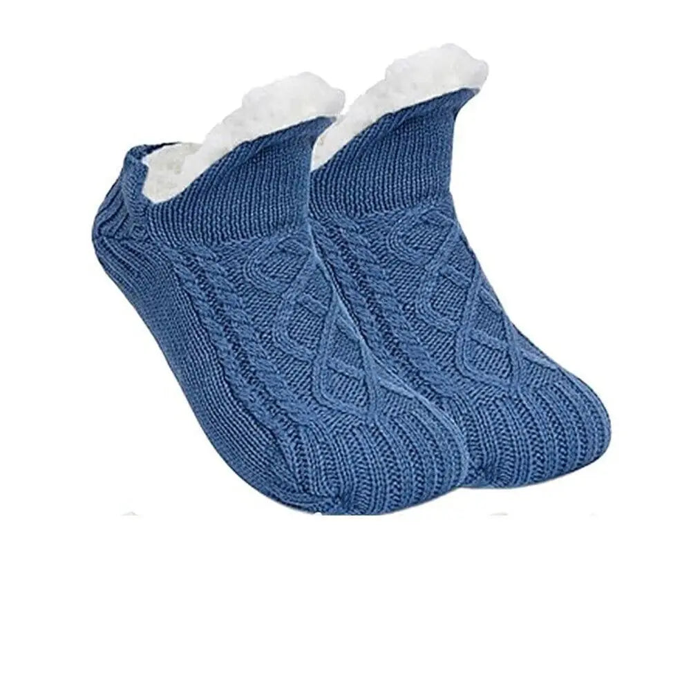 Unisex Warm Fuzzy Slipper Socks Non Slip Winter Home Socks