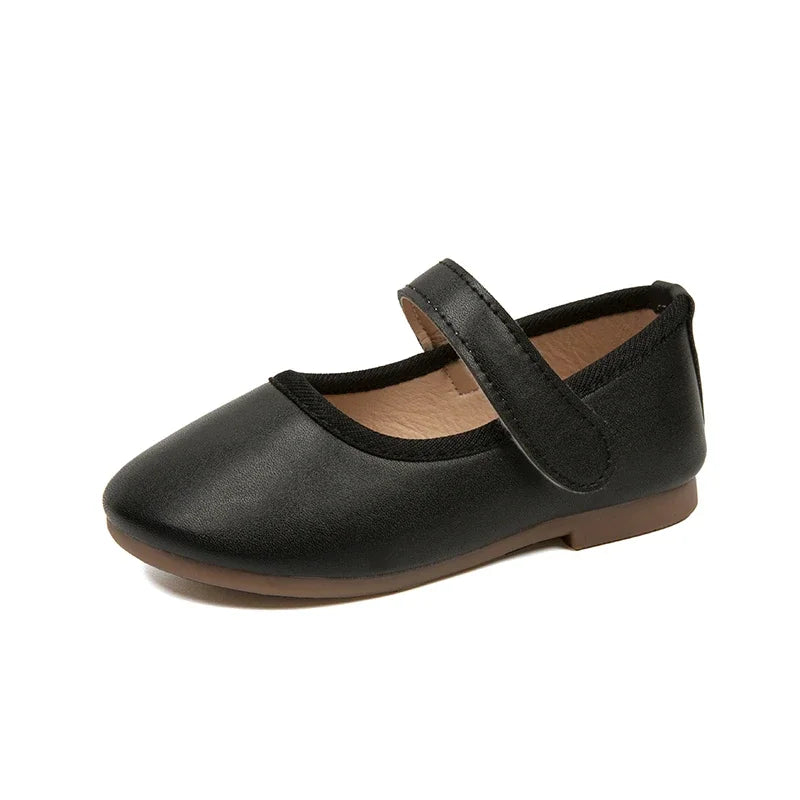 Girls Mary Jane Flats Soft Leather Princess Shoes for Toddlers & Kids