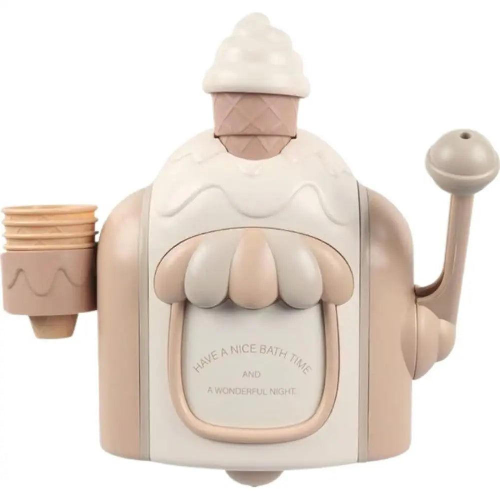 Ice Cream Bubble Bath Toy Foam Machine for Toddlers