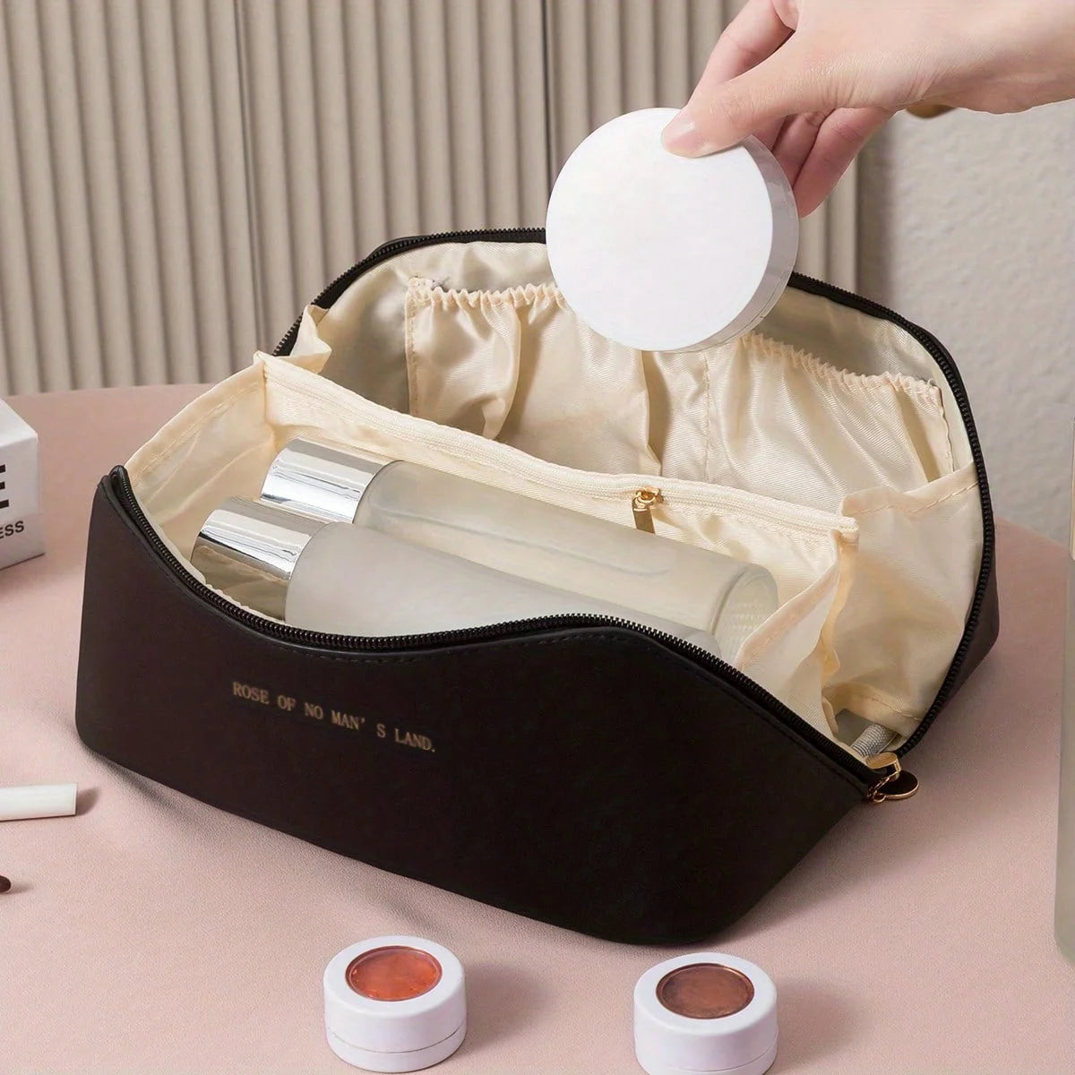 Travel Makeup Organizer Bag Cosmetic Toiletry Case