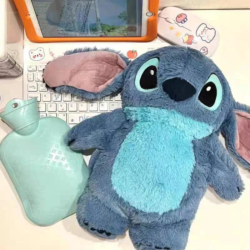 Lilo Stitch Angel Lotso Plush Hand Warmer Hot Water Bottle Soft Winter Warm Bag