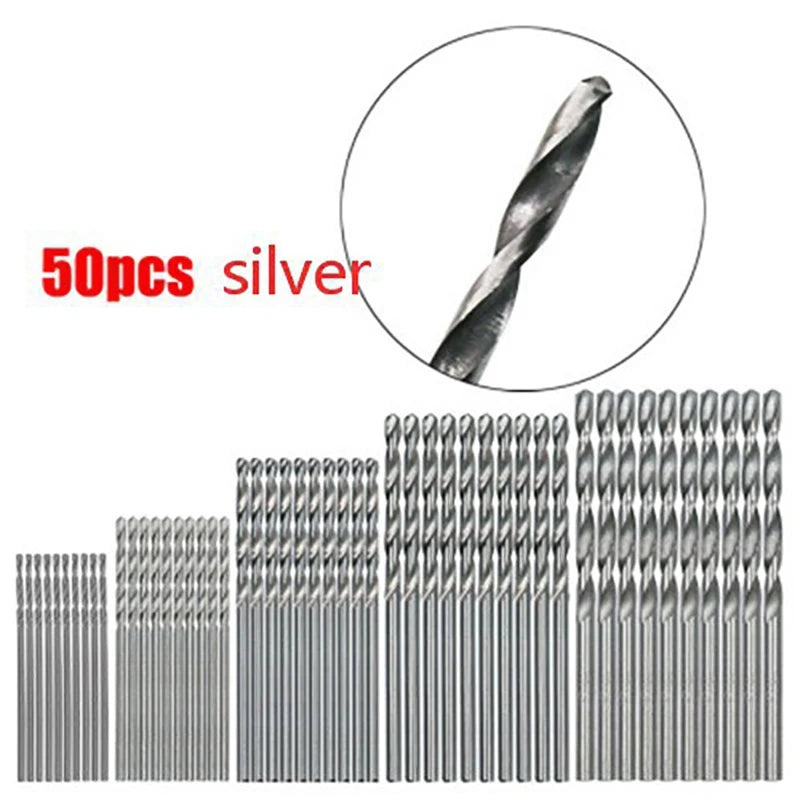 100PCS Titanium Drill Bit Set – High Speed Steel Multi-Size Drill Bits Kit for Wood, Metal & DIY