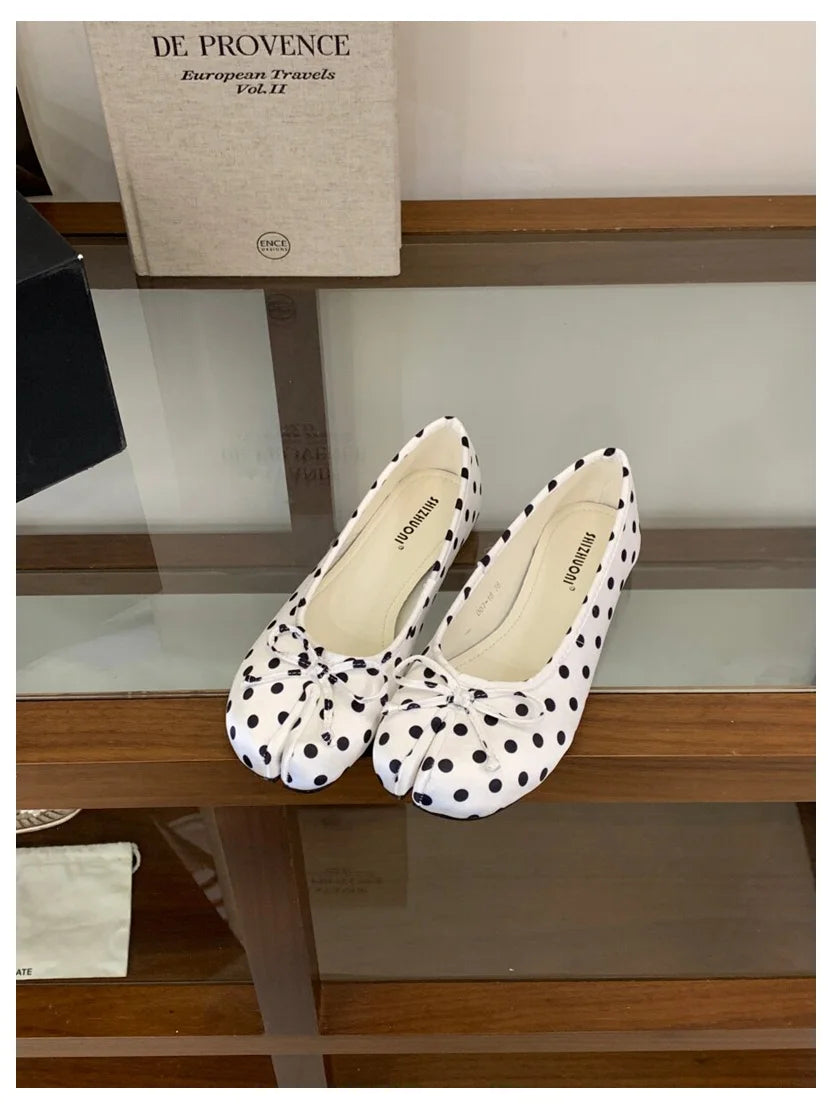 Women Soft Ballet Flats Slip On Loafers Moccasins Bow Knot Casual Shoes