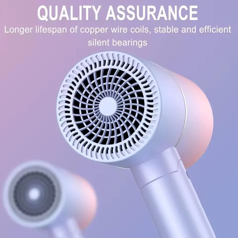 Folding Hair Dryer High Power Negative Ion Portable Travel 2026