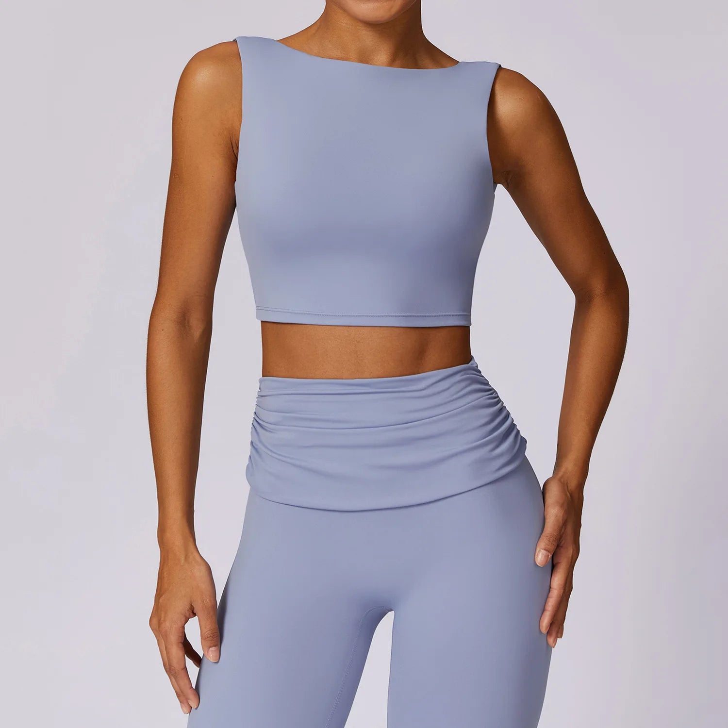 Women’s High Support Open Back Sports Bra with Removable Pads
