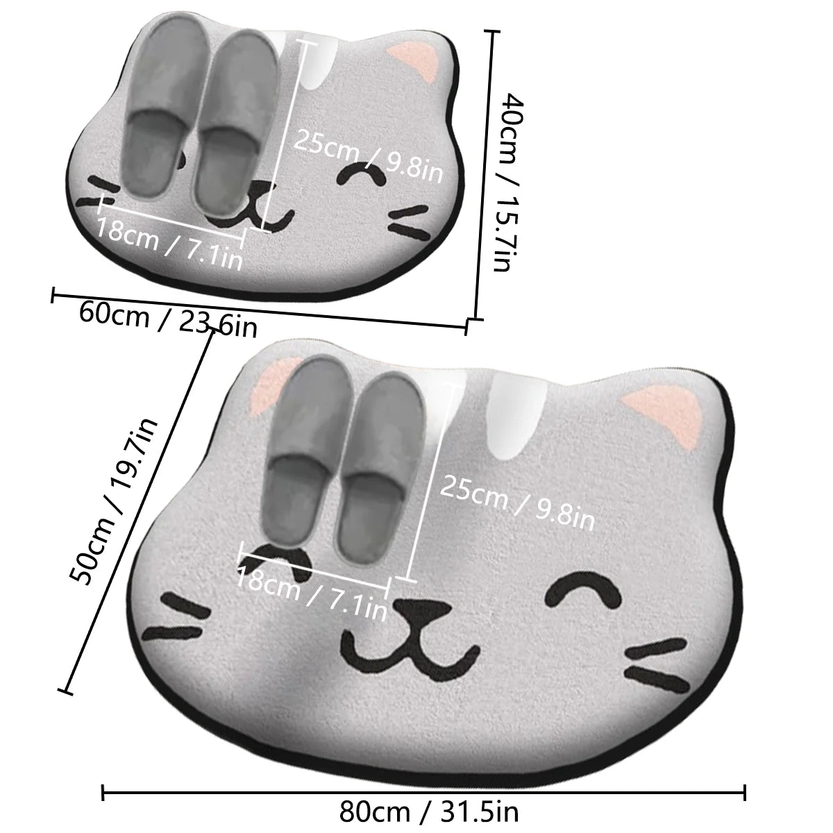 Thickened Special-Shaped Bathroom Absorbent
