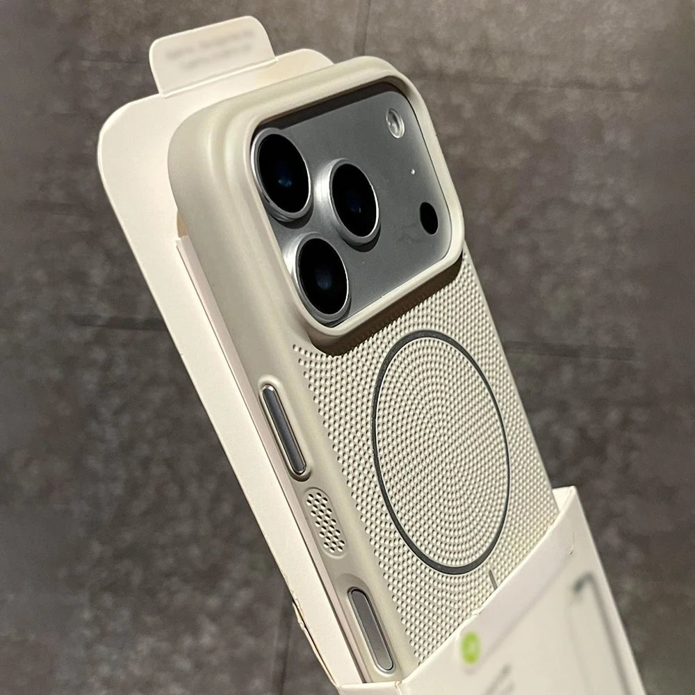 Cooling Hard Case Magnetic Heat Dissipation Breathable Cover iPhone Case