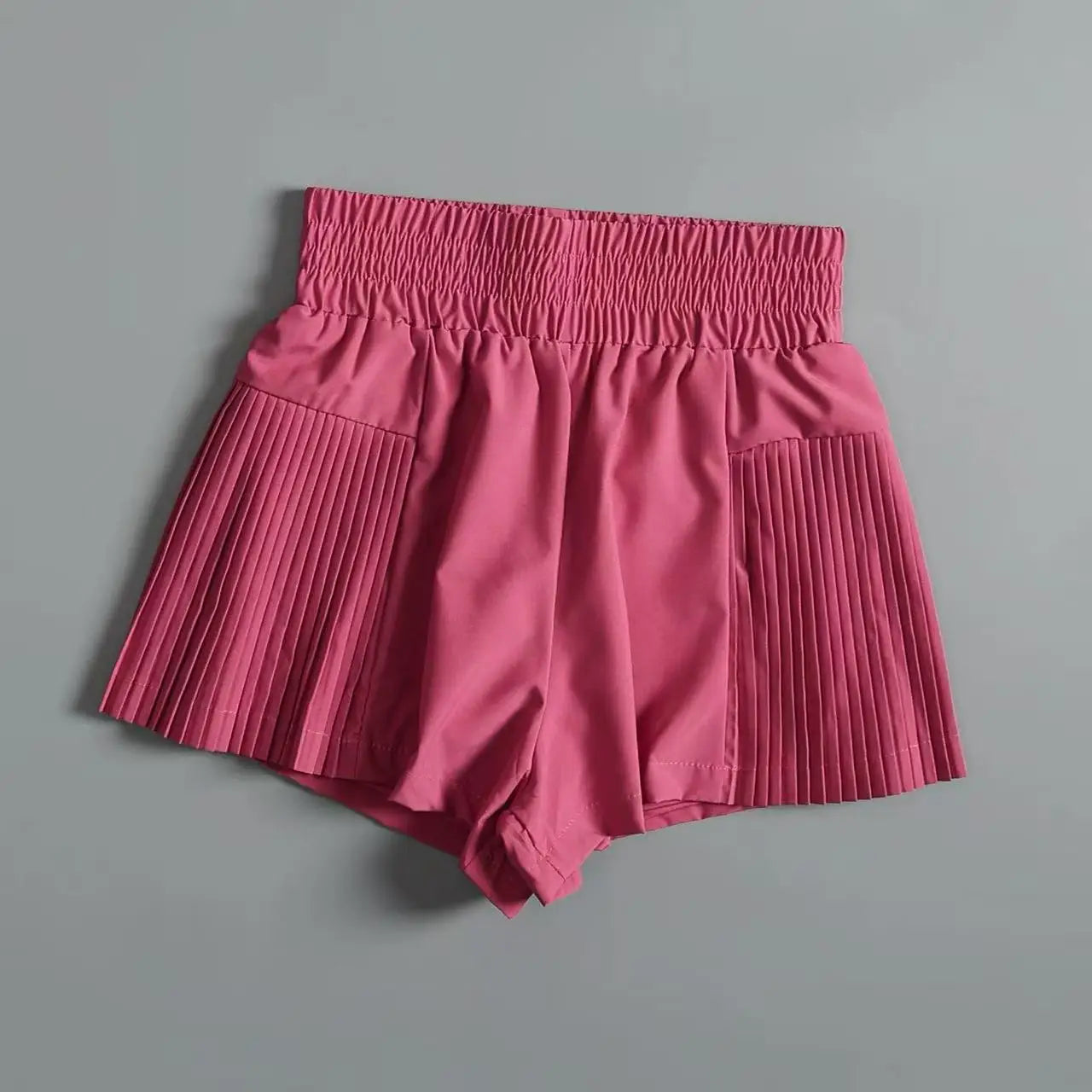 Women’s High Waist Quick Dry Sports Shorts with Pockets for Running Yoga Fitness