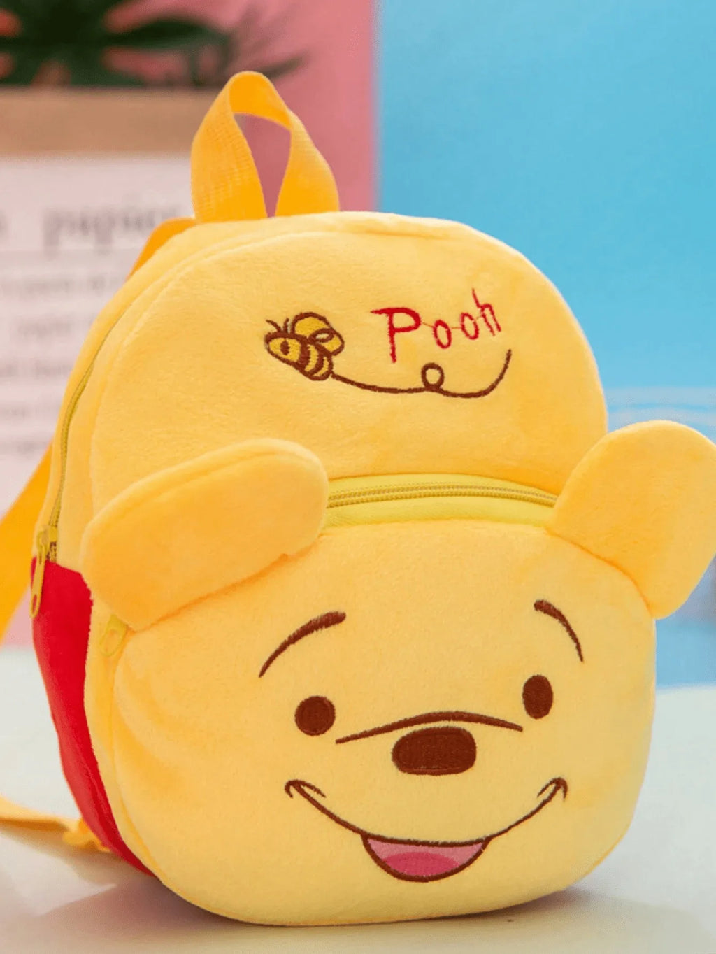 Cartoon Plush Backpack Stitch Mickey Pooh Cute School Bag for Kids