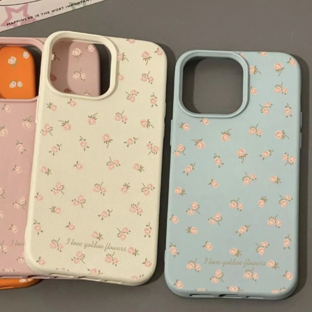 INS Leather Shockproof Soft Silicone iPhone Case