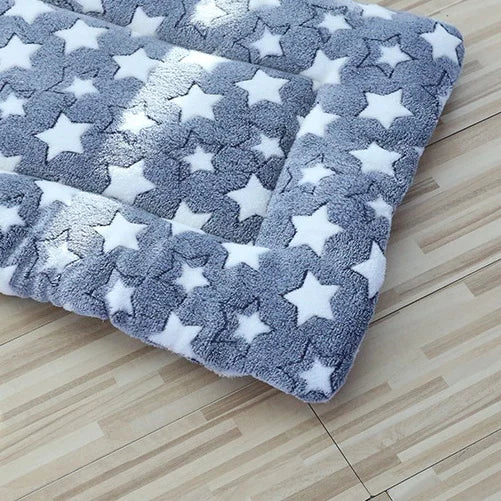 Portable Plush Pet Bed Mat Soft Warm Washable Dog Cat Blanket Travel Sofa Bed