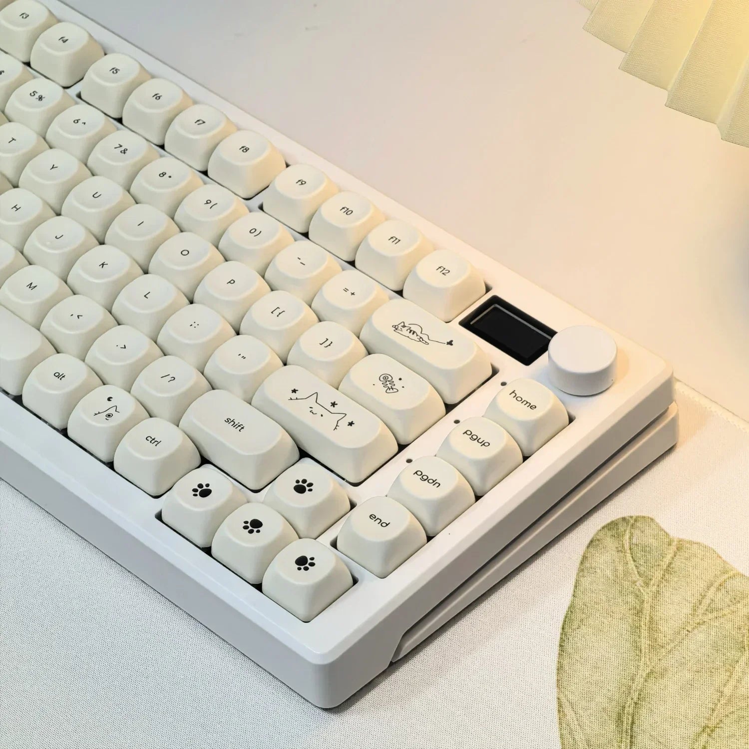 124 Keys Cute Cat PBT Keycaps MOA Profile Mechanical Keyboard Keycap Set