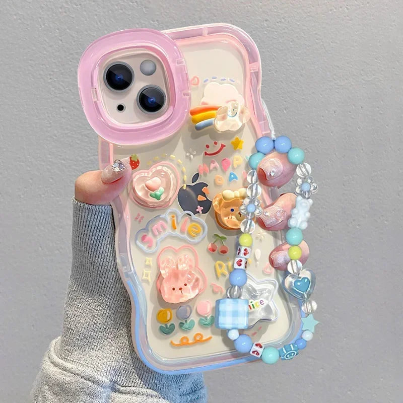 Bead Bracelet Chain Holder iPhone Case