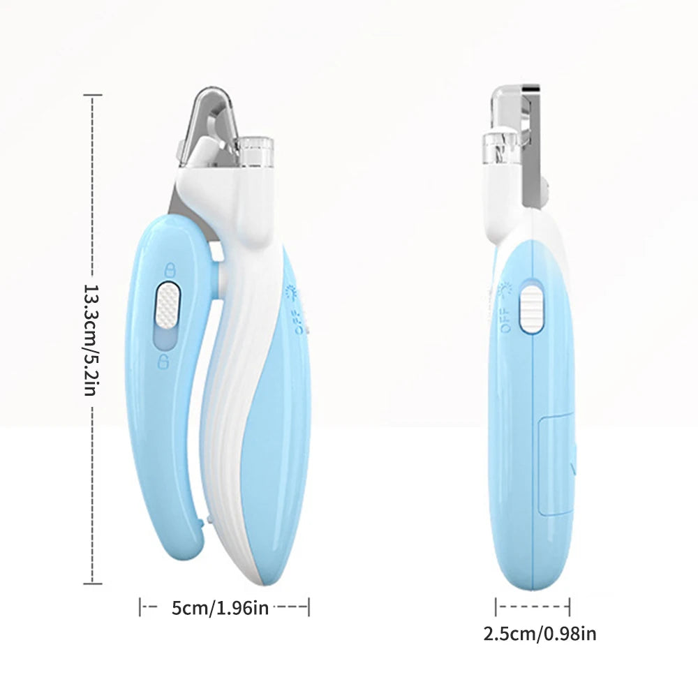 Pet Nail Clippers with LED Light – Safe Nail Trimmer for Cats, Dogs and Kittens