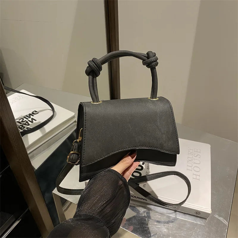 Women Crossbody Shoulder Bag Simple Square Handbag