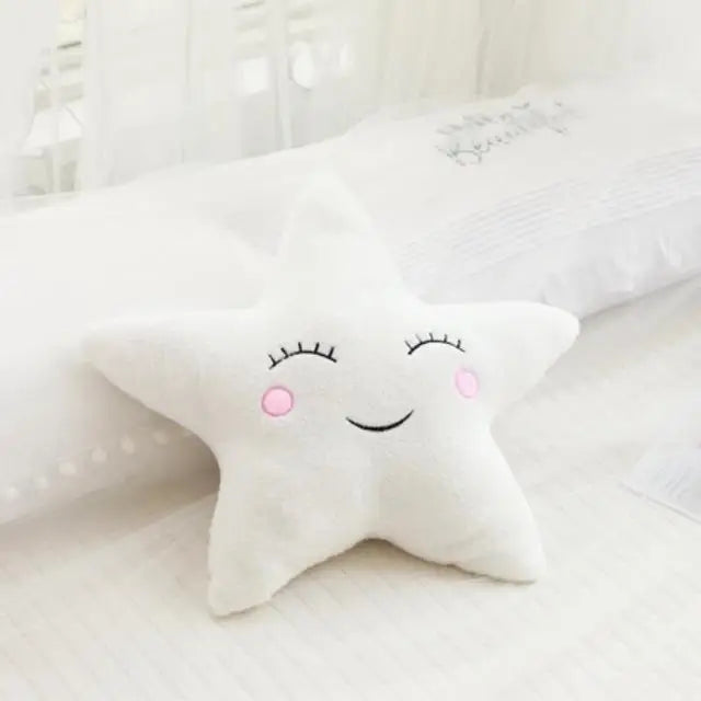 Cloud Moon Star Plush Pillow for Kids Room Decor