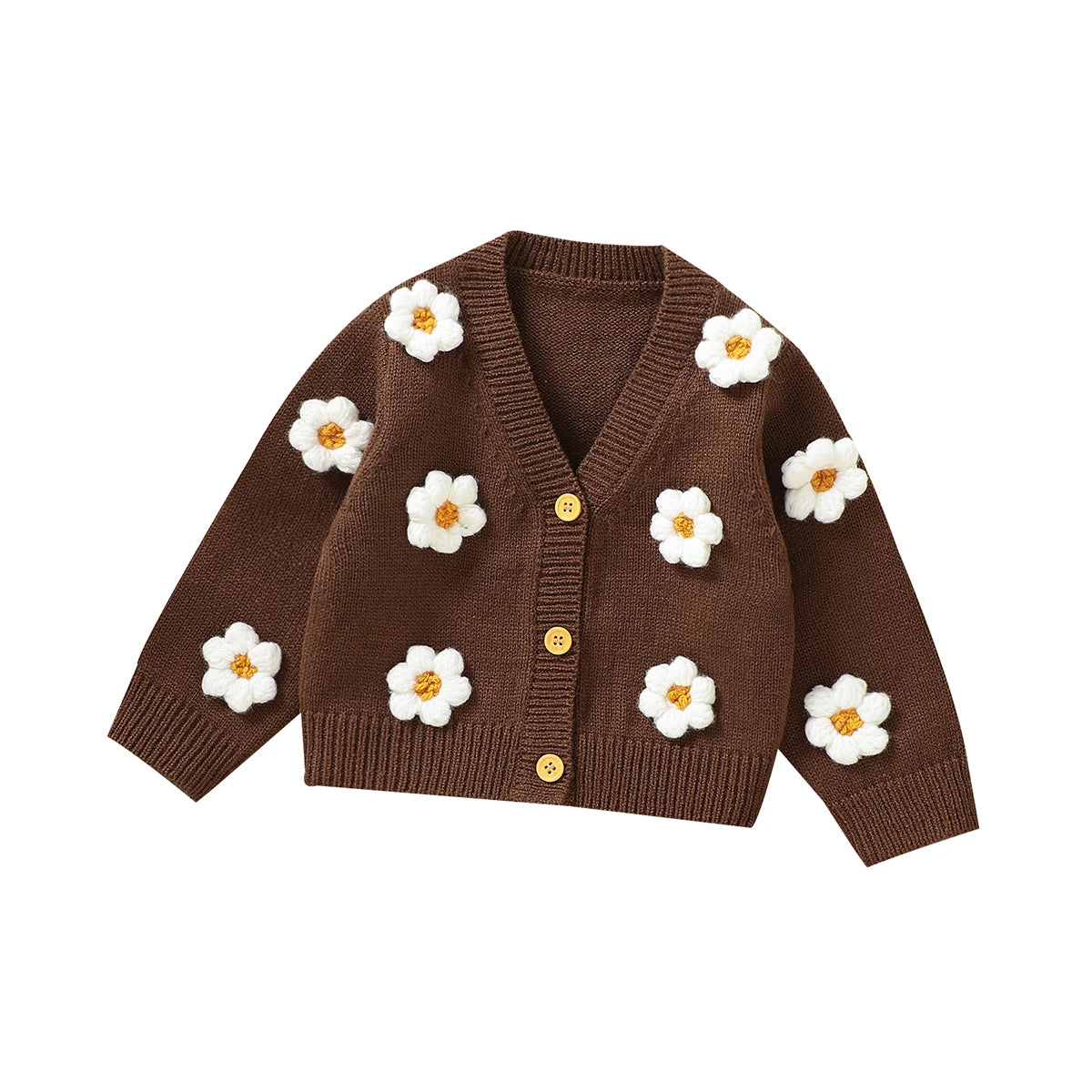 Baby Girl Knit Cardigan Long Sleeve Sweater Coat