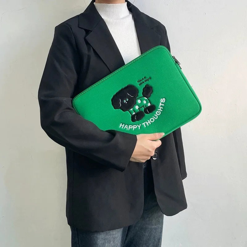 Cute Laptop Sleeve Case 13-16 Inch MacBook Air Pro Shockproof Protective Bag